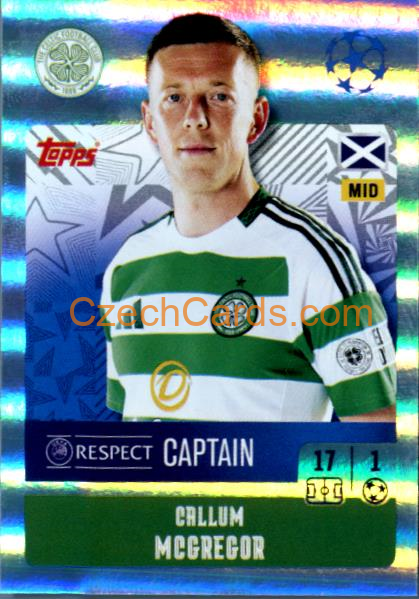 Callum McGregor 2024/25 Topps Champions League sticker shiny #137