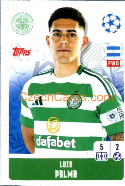 Luis Palma 2024/25 Topps Champions League sticker #145