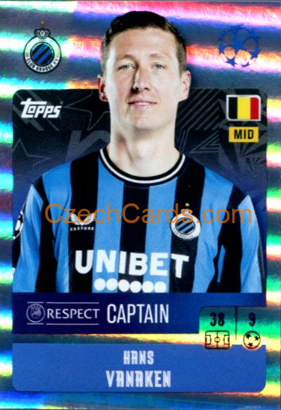 Hans Vanaken 2024/25 Topps Champions League sticker shiny #149