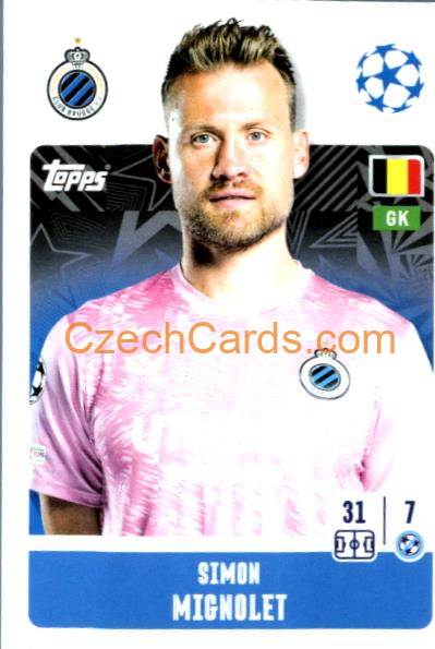 Simon Mignolet 2024/25 Topps Champions League sticker #150