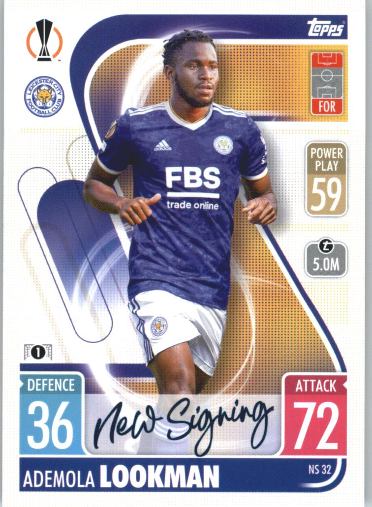 Ademola Lookman Topps Match Attax 2021/22 Update #NS 32