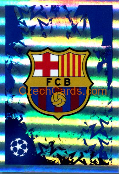 Club Logo FC Barcelona 2024/25 Topps Champions League sticker shiny #160