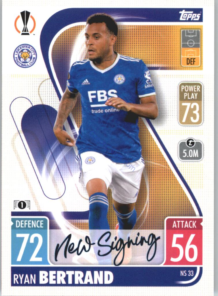 Ryan Bertrand Topps Match Attax 2021/22 Update #NS 33