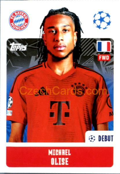 Michael Olise 2024/25 Topps Champions League sticker #181