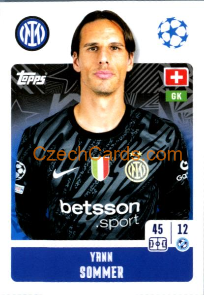 Yann Sommer 2024/25 Topps Champions League sticker #186
