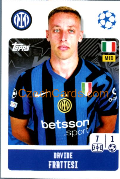 Davide Frattesi 2024/25 Topps Champions League sticker #190