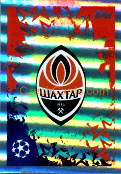 Club Logo Shakhtar Donetsk 2024/25 Topps Champions League sticker shiny #196