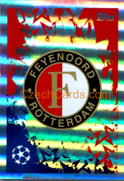 Club Logo Feyenoord 2024/25 Topps Champions League sticker shiny #208