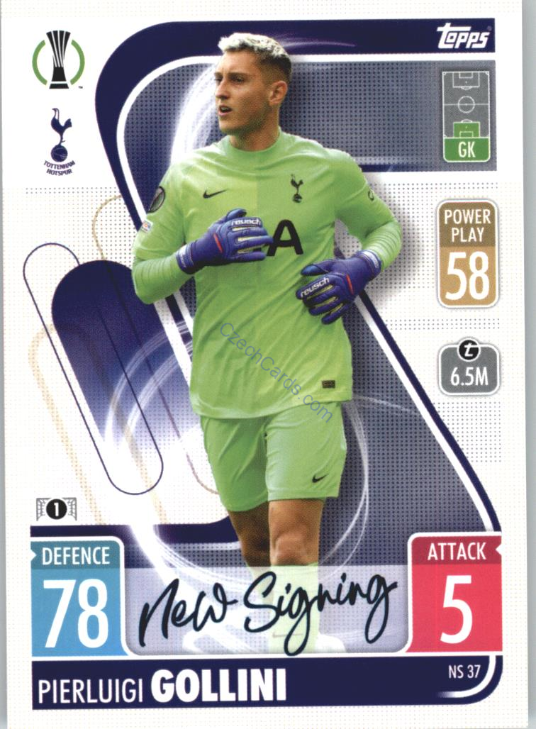 Pierluigi Gollini Topps Match Attax 2021/22 Update #NS 37