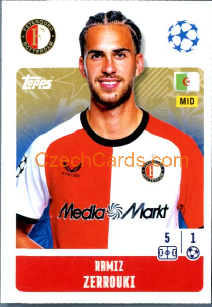 Ramiz Zerrouki 2024/25 Topps Champions League sticker #214