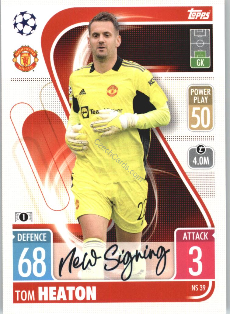 Tom Heaton Topps Match Attax 2021/22 Update #NS 39