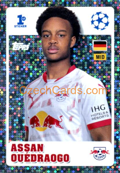 Assan Ouédraogo 2024/25 Topps Champions League sticker 1st Sticker foil #245