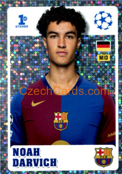 Noah Darvich 2024/25 Topps Champions League sticker 1st Sticker foil #246