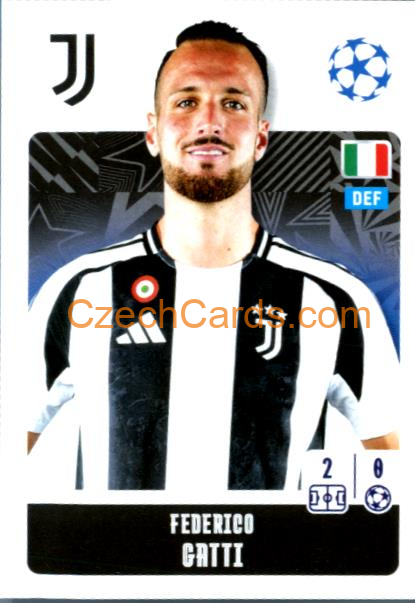 Federico Gatti 2024/25 Topps Champions League sticker #252