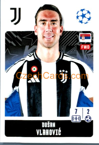 Dušan Vlahović 2024/25 Topps Champions League sticker #257