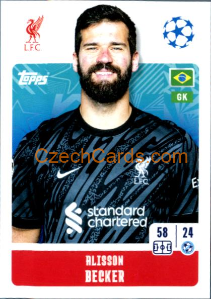 Alisson Becker 2024/25 Topps Champions League sticker #261