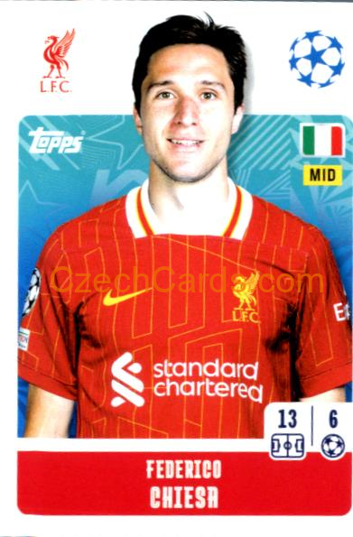 Federico Chiesa 2024/25 Topps Champions League sticker #267