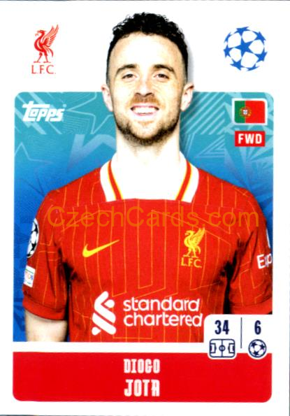 Diogo Jota 2024/25 Topps Champions League sticker #269