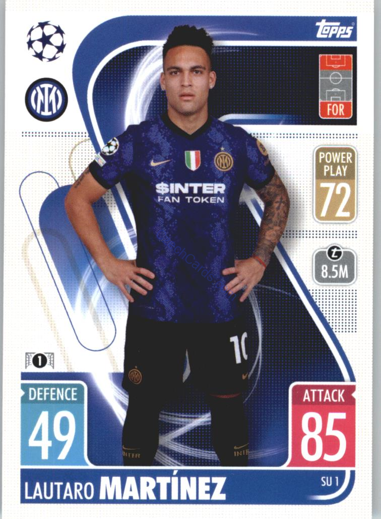 Lautaro Martinez Topps Match Attax 2021/22 Update #SU 1