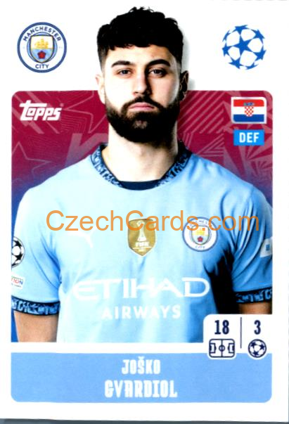 Joško Gvardiol 2024/25 Topps Champions League sticker #276