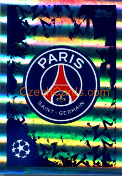 Club Logo PSG 2024/25 Topps Champions League sticker shiny #283
