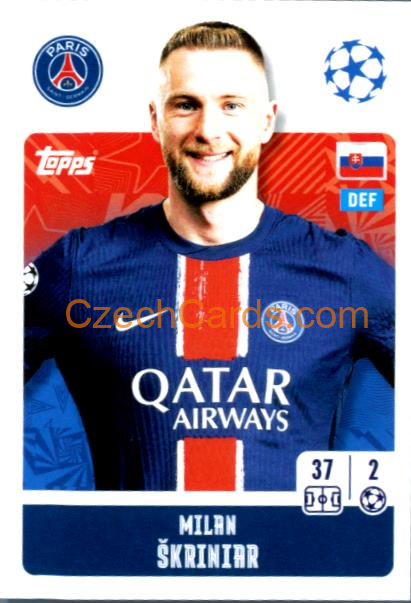 Milan Škriniar 2024/25 Topps Champions League sticker #286
