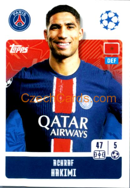 Achraf Hakimi 2024/25 Topps Champions League sticker #288