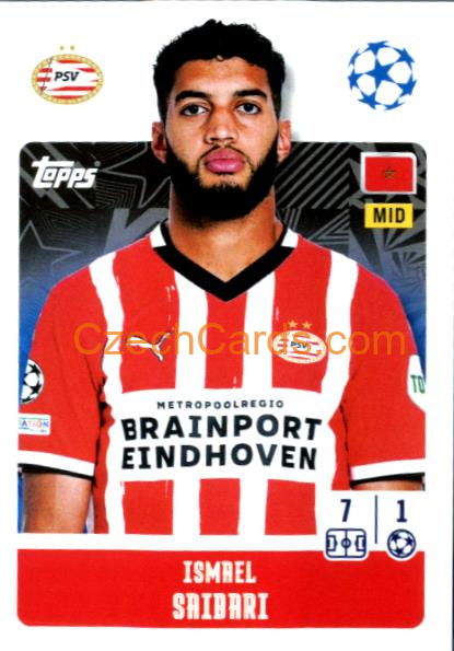 Ismael Saibari 2024/25 Topps Champions League sticker #303