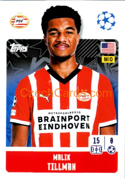 Malik Tillman 2024/25 Topps Champions League sticker #304
