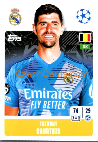 Thibaut Courtois 2024/25 Topps Champions League sticker #321