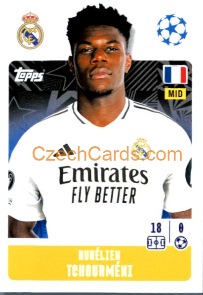Aurélien Tchouaméni 2024/25 Topps Champions League sticker #323