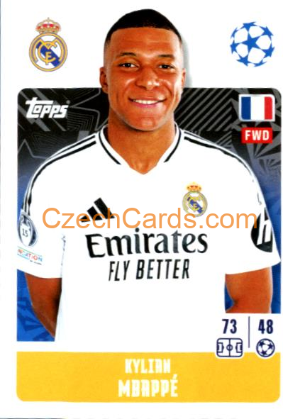 Kylian Mbappé 2024/25 Topps Champions League sticker #327