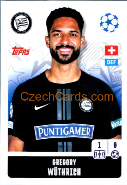 Gregory Wüthrich 2024/25 Topps Champions League sticker #336