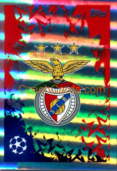 Club Logo SL Benfica 2024/25 Topps Champions League sticker shiny #343