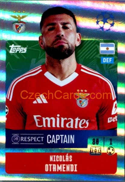 Nicolás Otamendi 2024/25 Topps Champions League sticker shiny #344