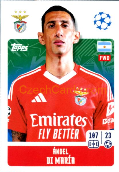 Ángel Di María 2024/25 Topps Champions League sticker #354