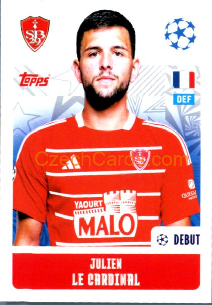 Julien Le Cardinal 2024/25 Topps Champions League sticker #372
