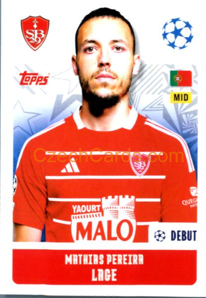 Mathias Pereira Lage 2024/25 Topps Champions League sticker #376