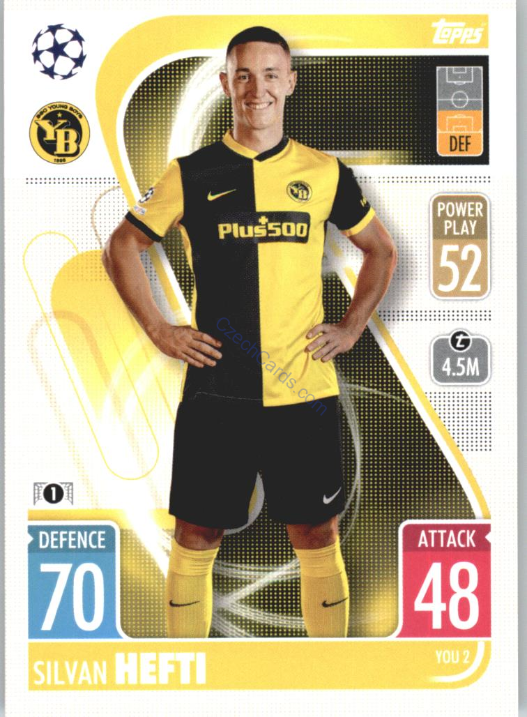 Silvan Hefti Topps Match Attax 2021/22 Update #YOU 2