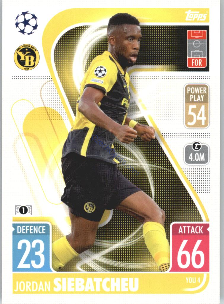 Jordan Siebatcheu Topps Match Attax 2021/22 Update #YOU 4