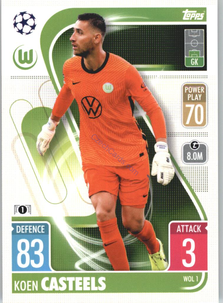Koen Casteels Topps Match Attax 2021/22 Update #WOL 1