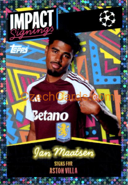 Ian Maatsen (Aston Villa) 2024/25 Topps Champions League sticker shiny #410