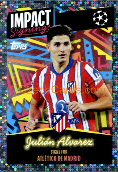 Julián Alvarez (Atlético de Madrid) 2024/25 Topps Champions League sticker shiny #411