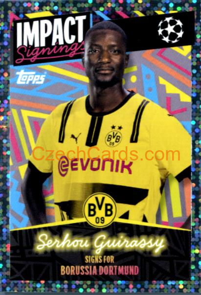 Serhou Guirassy (Borussia Dortmund) 2024/25 Topps Champions League sticker shiny #414