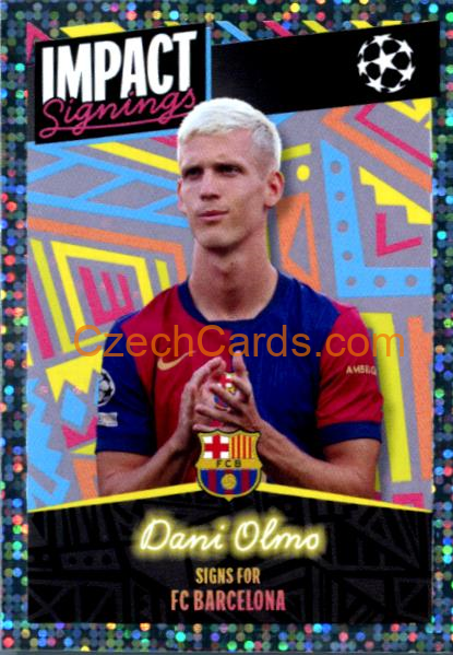 Dani Olmo (FC Barcelona) 2024/25 Topps Champions League sticker shiny #416