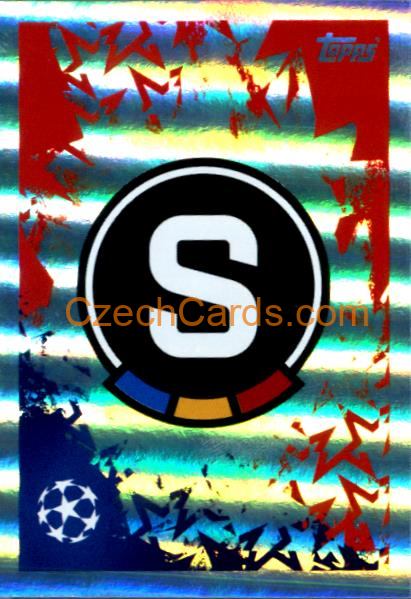Club Logo AC Sparta Praha 2024/25 Topps Champions League sticker shiny #419