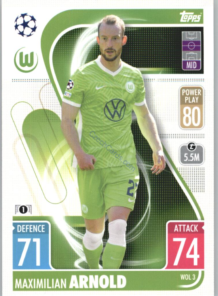 Maximilian Arnold Topps Match Attax 2021/22 Update #WOL 3