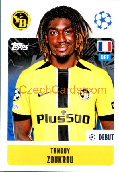 Tanguy Zoukrou 2024/25 Topps Champions League sticker #435