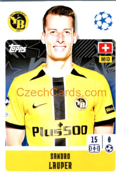 Sandro Lauper 2024/25 Topps Champions League sticker #437