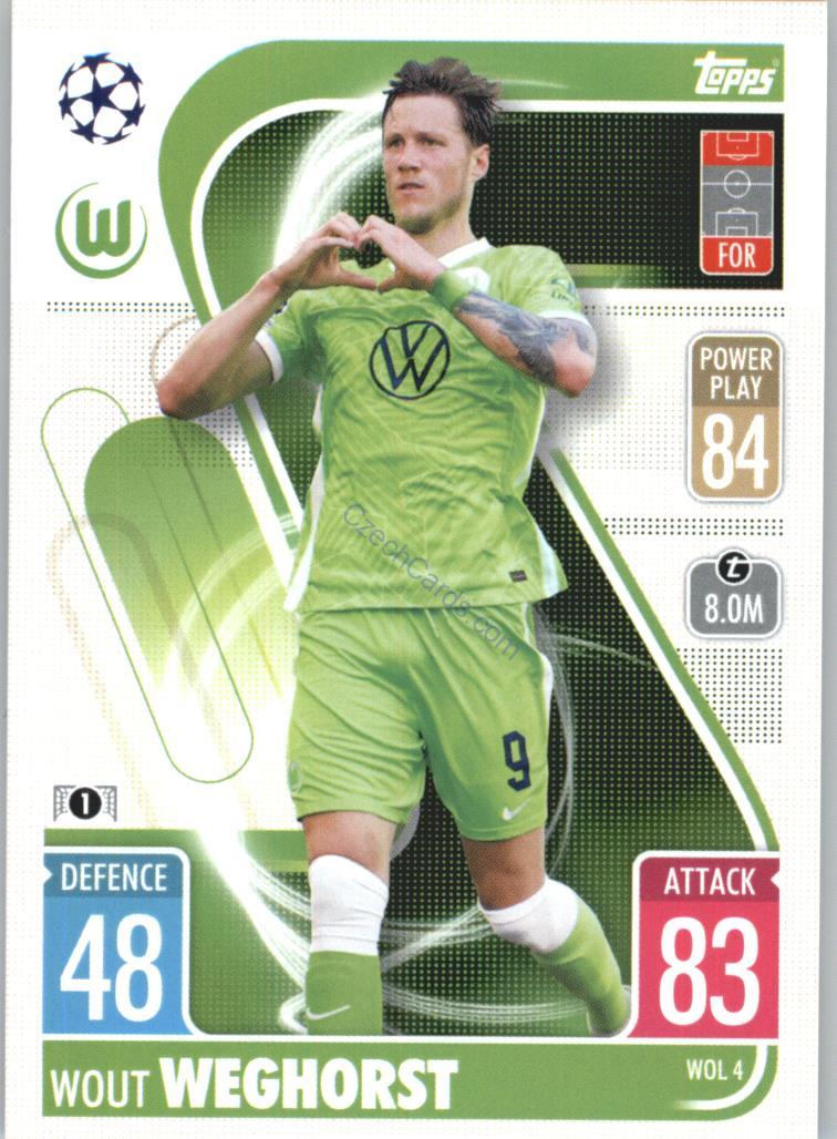 Wout Weghorst Topps Match Attax 2021/22 Update #WOL 4